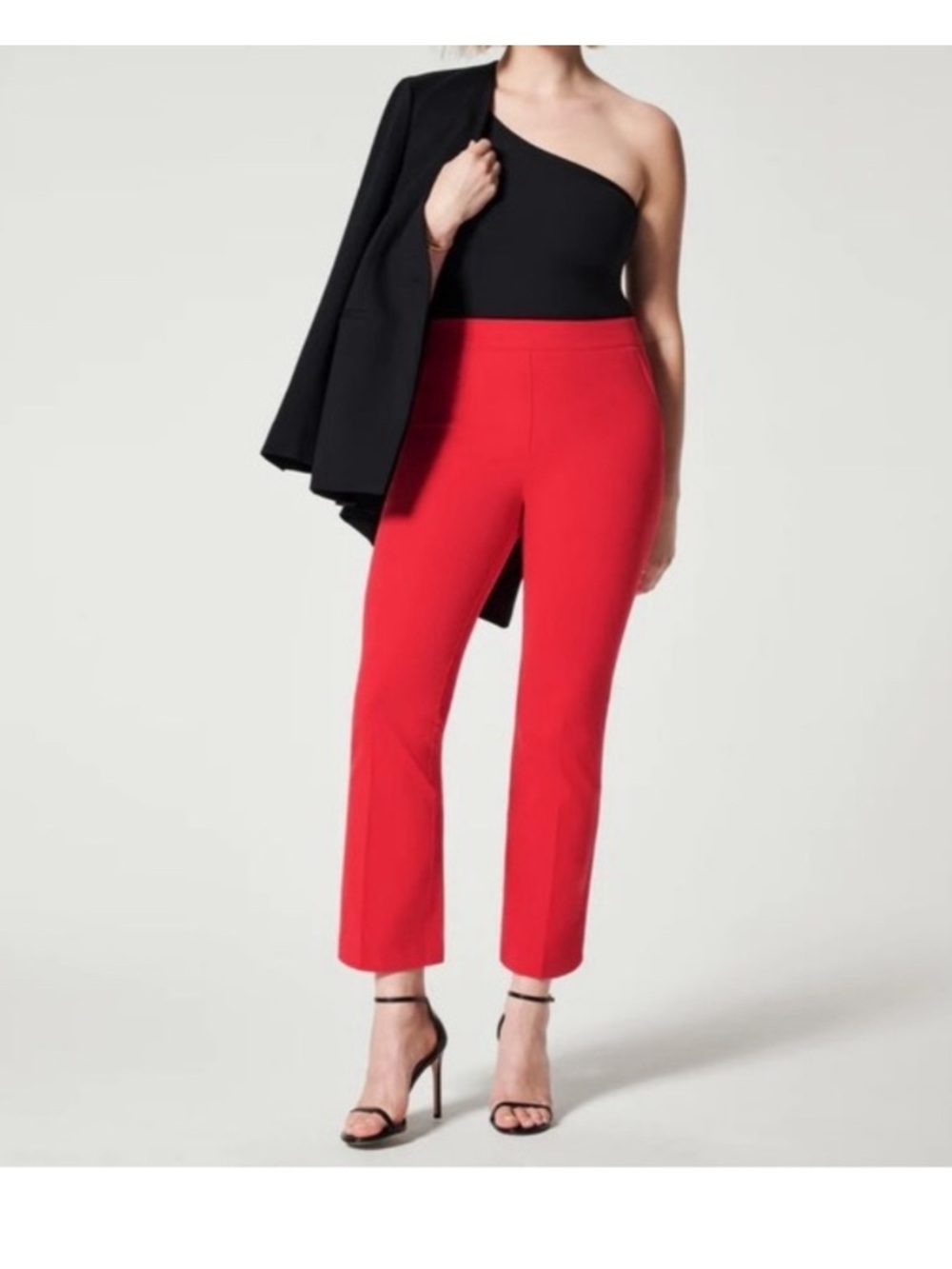 Spanx On-the-Go Kick Flare Pants Red Women’s Size Large NEW